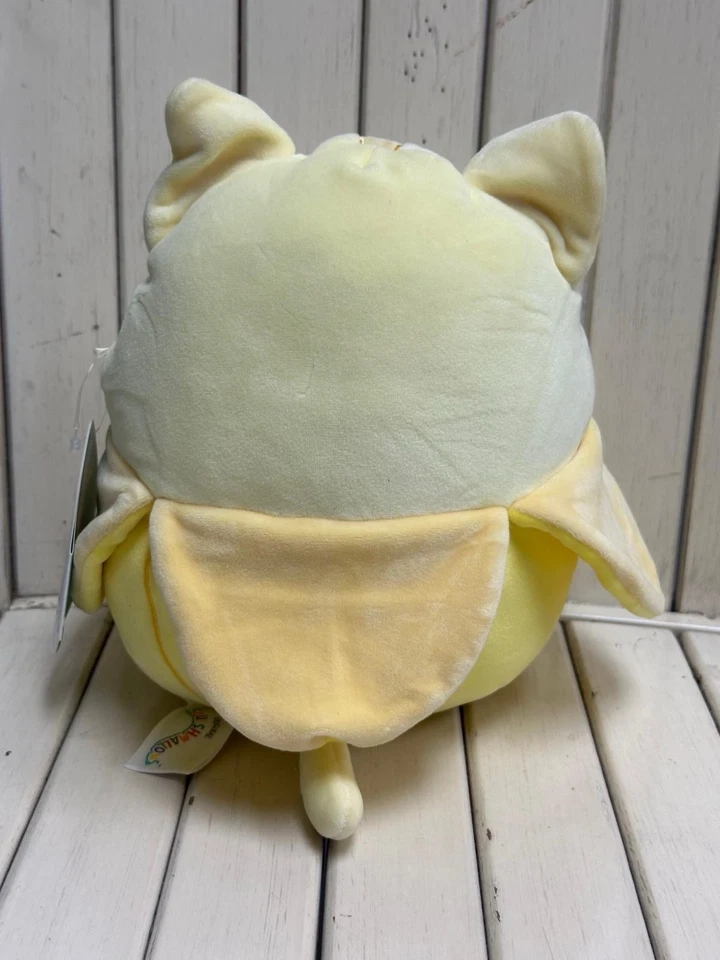 NEW Squishmallows 8" Inch Katinka The Yellow Banana Kitty Cat Crossover RARE - Image 4 of 4