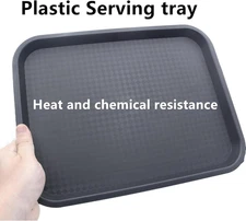 12 Pack Cafeteria Trays 13 X 10" Plastic Fast Food Serving Trays Restaurant