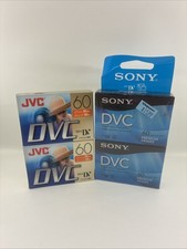 Sony  JVC DVC Premium MiniDV Recordable Digital Video Cassette 60 Min Lot of 4