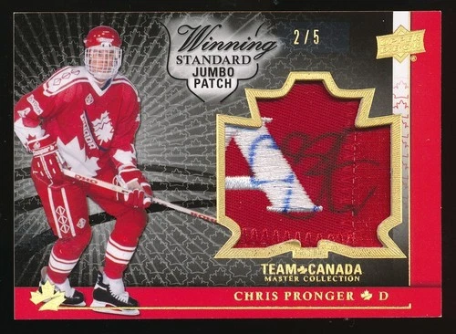 2014 Team Canada Master Collection Winning Standard Jumbo Patch Chris Pronger /5