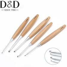 Crochet Set Wooden Handle Multi Size 3.0-120mm Weaving DIY
