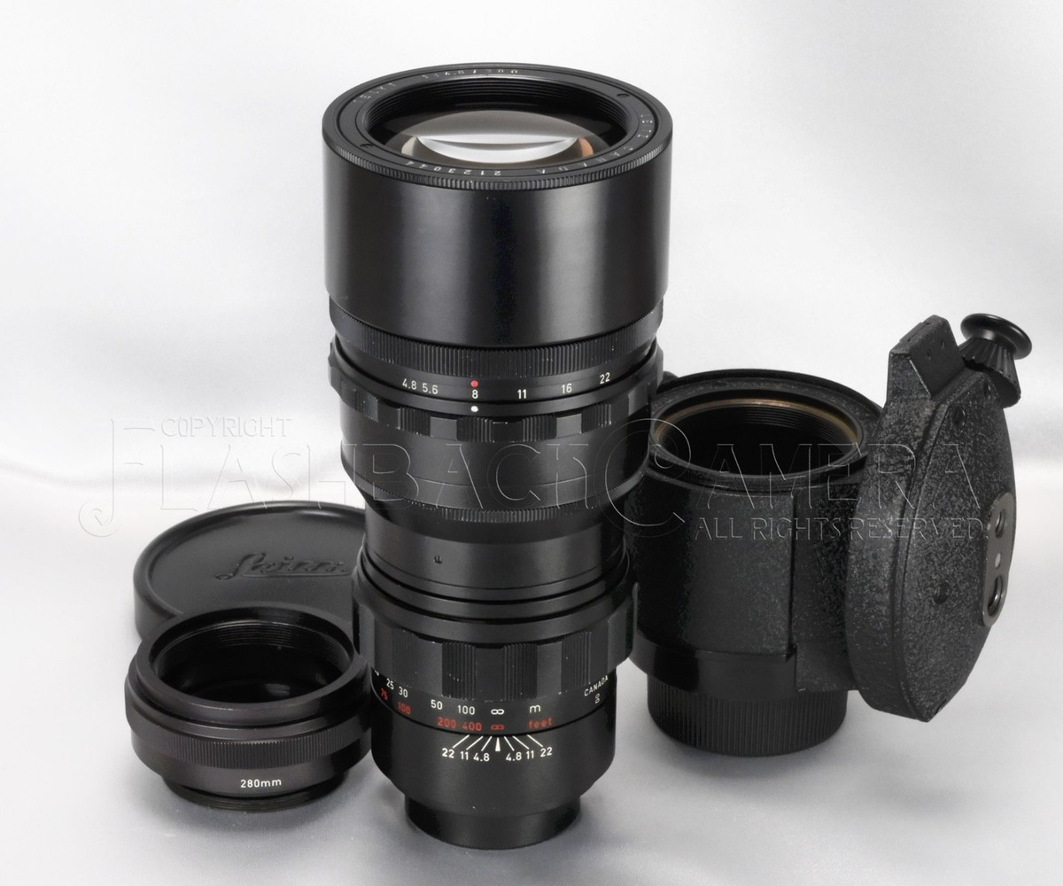 RARE * Telyt 280mm f4.8 for Visoflex w/ Focorapid Leica Telephoto