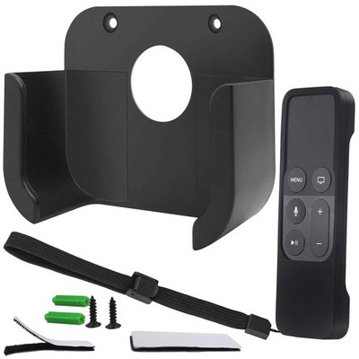Pinowu Wandhalterung Halter mit TV4 Wandhalterung schwarz, Remote Case schwarz 