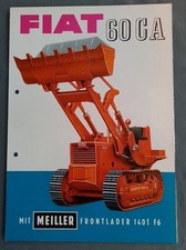 Prospekt Fiat 60CA  mit Meiller und Schaeff Frontladern 1401 F6