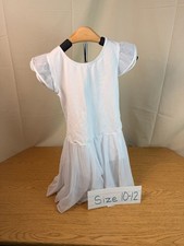 Girls Ballet Tutu Leotard Set White and Pink - Size 10-12