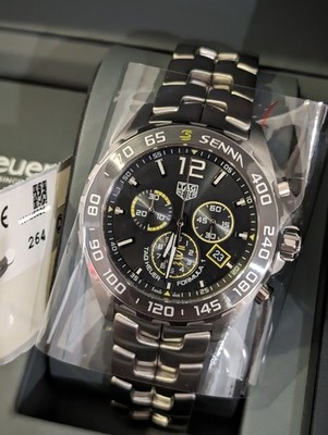TAG HEUER Formula 1 *SENNA*        Ceramic Bezel   Quartz Chrono CAZ101AF  ️