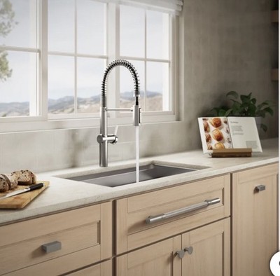 Kohler Haku R38475-LVS Semi-Professional Pull-down Kitchen Faucet Brushed Nickel