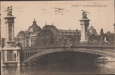 France Paris Le Pont Alexandre III c1919 DB Postcard