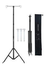 OMUKY Telescopic Lantern Stand with Base Outdoor Camping Lamp Stand Pole Adju...