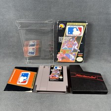 Nintendo NES - Major League Baseball -  Complete w/ Box Protector - Tested