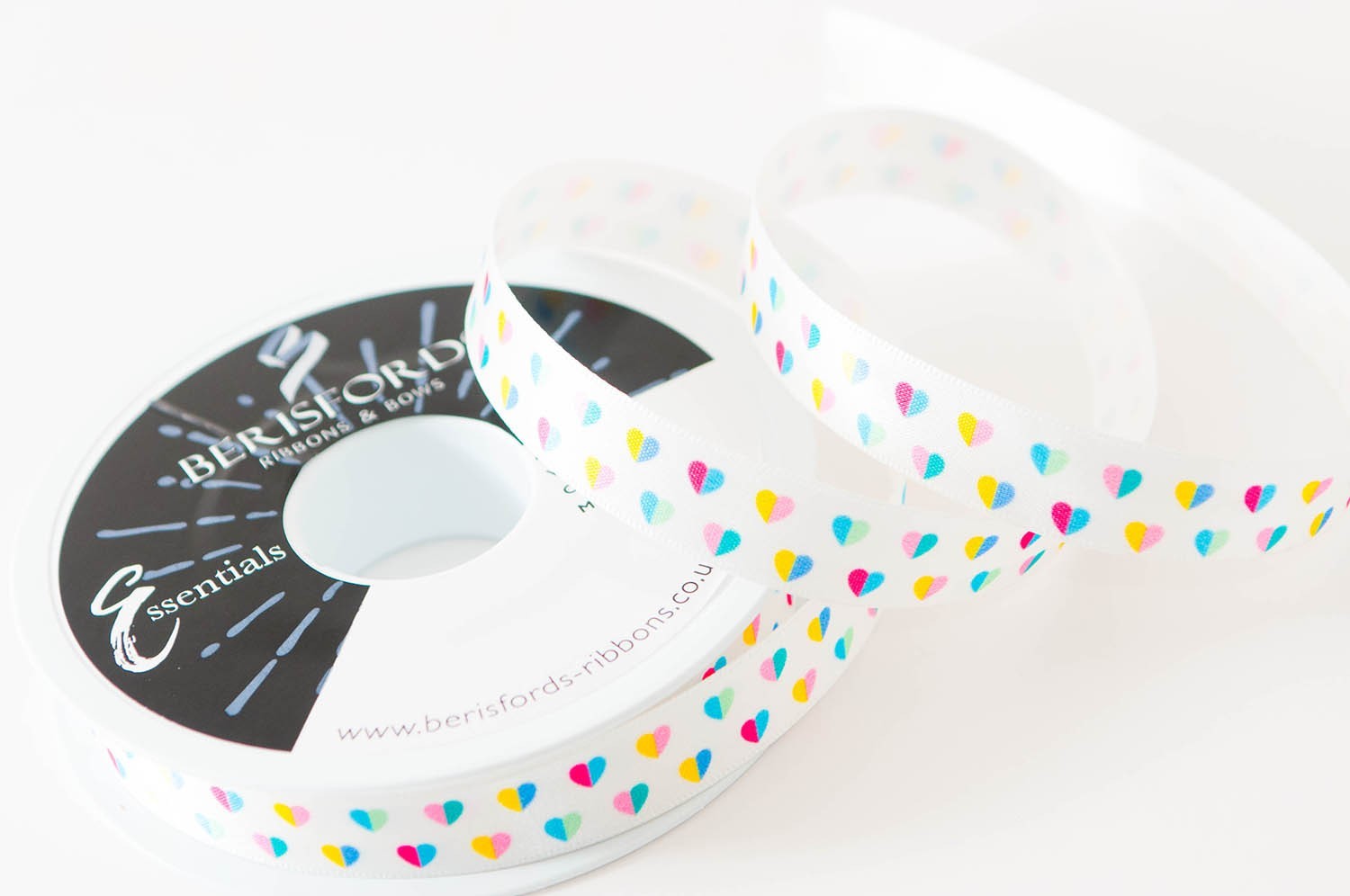 Berisfords Heart Theme Ribbon Birthday Parties 15mm by the Metre New