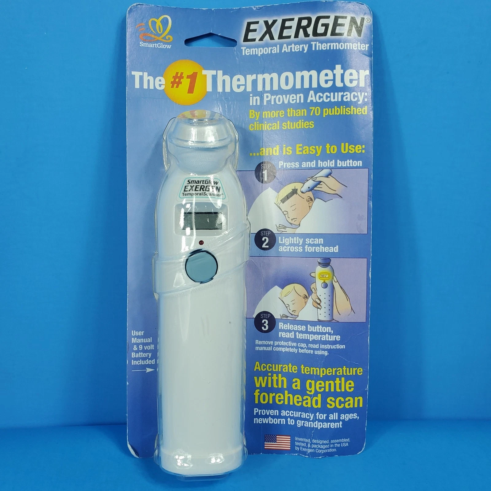 NEW SEALED Exergen Temporal Artery Thermometer Smart Glow TAT-2000C Home USA
Opens in a new window o