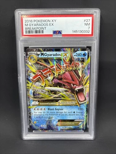 2016 Pokemon XY BreakPoint M Gyarados EX 27 PSA 7