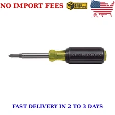 Klein Tools 32476 Multi-Bit Screwdriver / Nut Driver 5-in-1 Phillips Slotted NEW