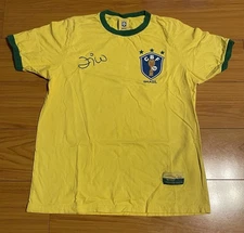 Brazil Yellow Men’s National Team Soccer Jersey Zico #10 M Official Licensed