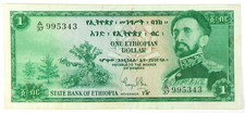 ND(1956-1959) Ethiopia 1 Birr/Ethiopian Dollar - Pick 18a