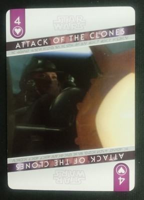 Star Wars Attack Of The Clones Playing Card Zam Wesell 4 Hearts