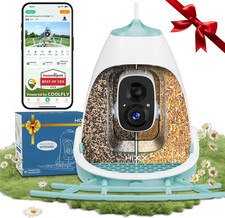 Smart Bird Feeder with Camera 2K HD, Free Lifetime AI Bird Identification, Sol