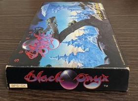 Famicom used cassette super black onyx box with instructions