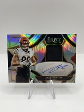 Andrei Iosivas 2025 Select - Silver Prizm Patch Auto /249 - Bengals #SME-AIS