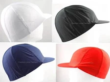 1 Piece Spandex Visor Dome Cap Liner Sports Biker FootBall Beanie Hat Uni-Color