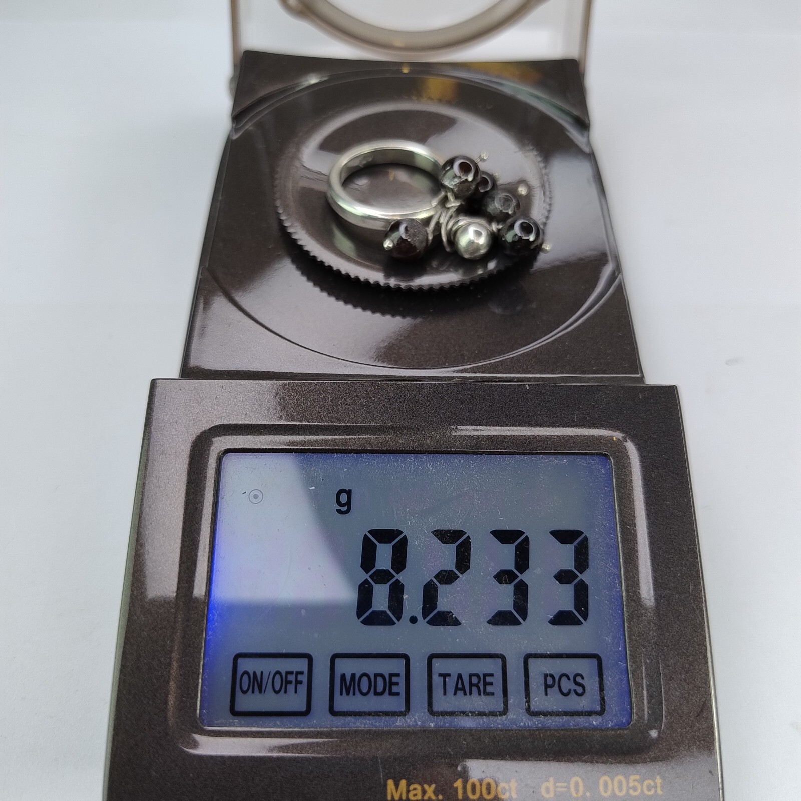 Sterling Silver 925 Hematite Crossover Ring Geome… - image 13