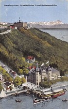B097 Germany 1919 Starnbergersee Drahtseillbahn Leoni Steamboat  postcard