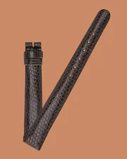 Universal Geneve 12mm x 10mm Vintage Brown Lizard Strap