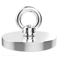 815lb Heavy-Duty Neodymium Rare Earth Fishing Magnet Kit with Rope and Gloves