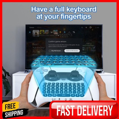 Ergonomischer Tastaturgriff für Sony PS5 Gamepad-Halterung, Mini-Tastatur