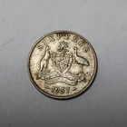 Photo of a 1957 Australia Sixpence from an eBay listing that sold on Apr 18, 2026