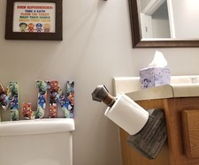 Mjolnir Thor's hammer toilet paper holder Marvel Avengers bathroom decor TP