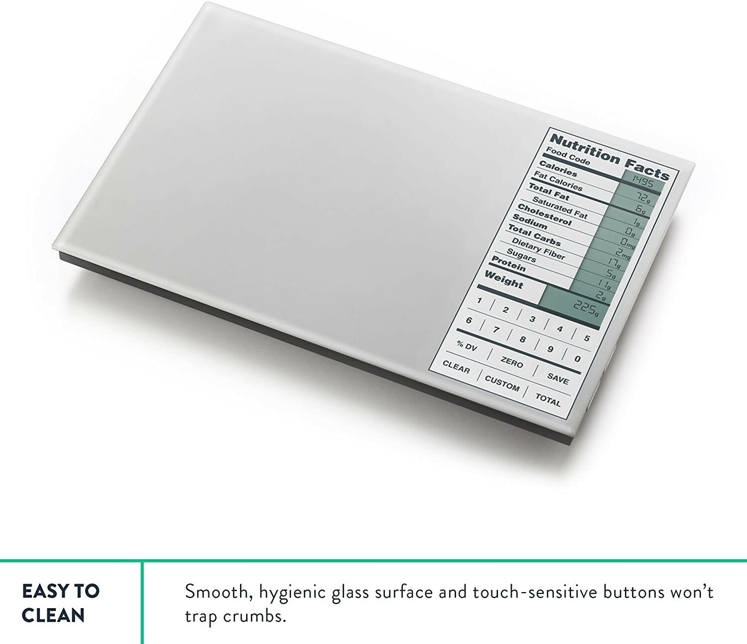 Nourish Digital Kitchen Food Scale and Portions Nutritional Facts Display  for sale online