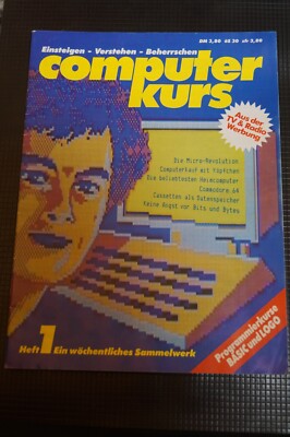 Computer Kurs - Einsteigen Verstehen Beherrschen - Heft 1 Erstausgabe Basic Logo