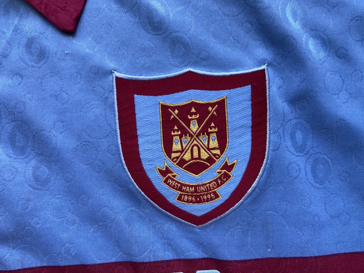 WEST HAM UNITED 1995 1996 1997 AWAY FOOTBALL SHIRT SOCCER WEST HAM UNITED 1995 1996 1997 AWAY FOOTBALL SHIRT SOCCER