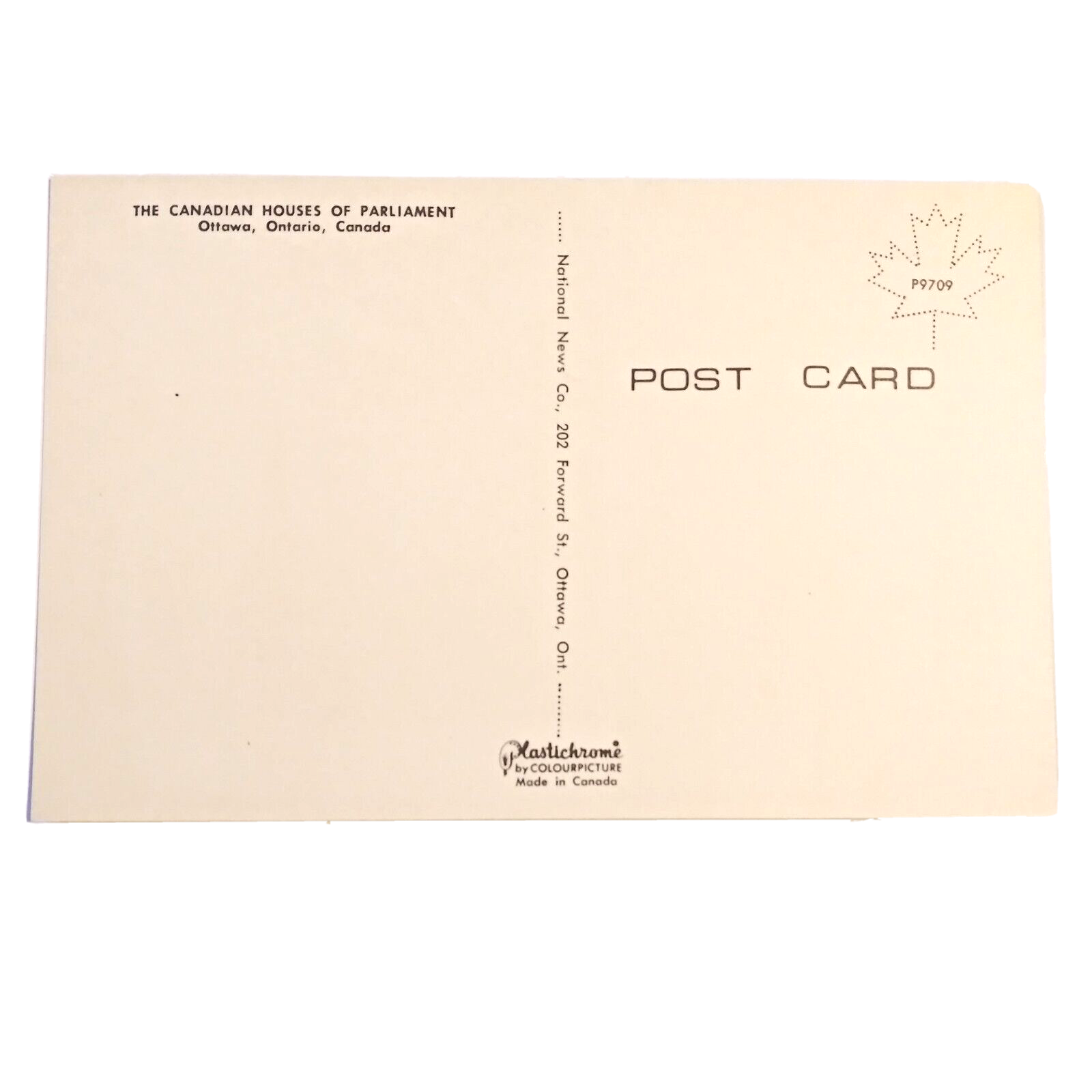 Vintage Postcard The Canadian Houses Of Parliament Ottawa Ontario