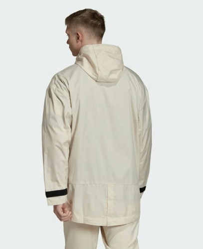Adidas Men's Athletics Pack Parka Linen Jacket Coat EB7613 US Men's Size L New - Picture 7 of 8