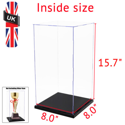 Odoria Large Acrylic Display Case – 20.5" H X 12.6" W X 9.4" D – Dustproof For Figures