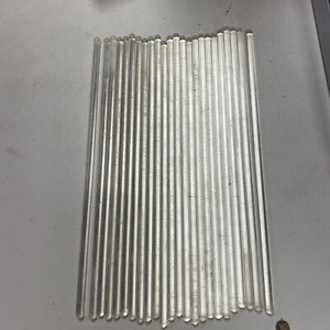 23-Pack Glass Stirring Rods 8" Length for Science Education, Lab and Kitchen Use