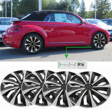 16 Set Of 4 Wheel Covers Hubcaps Tire Steel Rim Fits R16 For Volkswagen Beetle