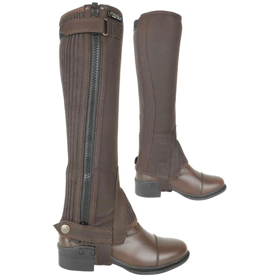 AK RIDING SPORTS AK waschbare Micro Wildleder Leder Reiten Halb Chaps