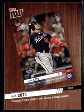 2020 Topps #BTN-1 Juan Soto Best of Topps Now Washington Nationals