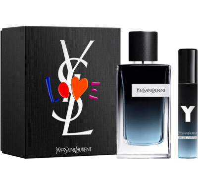 Yves Saint Laurent Y MEN オードパルファムセット Ysl Y Yves Saint Laurent Men 2 Pieces Set 3.3 oz & 0.33 oz Eau De