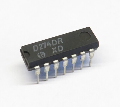 10 Stück D274D quad D-type flip flop =74H74, HFO