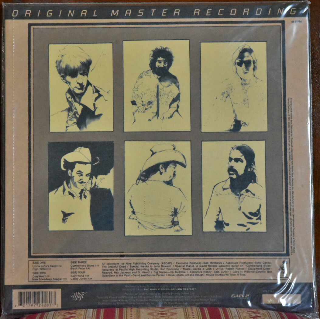 AUDIOPHILE MOBILE FIDELITY MFSL428 GRATEFUL DEAD Working Man Dead
