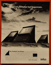 50. Braun Time Control Funkuhr Uhr Werbeanzeige Werbung Reklame 1993