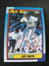1990 Topps Baseball Card #495 Lee Smith HOF  Boston Red Sox NMMT Free Shipping!