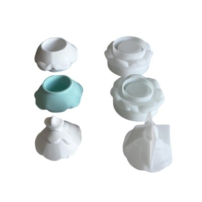 Sturdy Silicone Christmas Decoration 3 Tiers Storage Case with Clear Lid