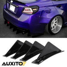 For Subaru Brz Wrx Impreza Rear Bumper Diffuser Shark Fins Spoiler Lip Splitter For Subaru Brz Wrx Impreza Rear Bumper Diffuser Shark Fins Spoiler Lip Splitter