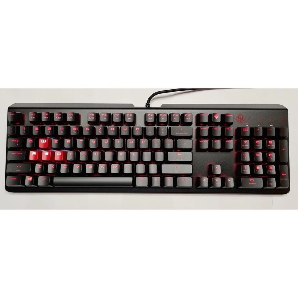 MECHANICAL GAMING KEYBOARD HP OMEN ENCODER CHERRY RED BACKLIT For PC LAPTOP XBOX - Image 3 of 4